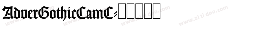 AdverGothicCamC字体转换