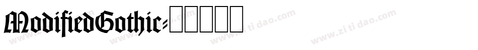 ModifiedGothic字体转换
