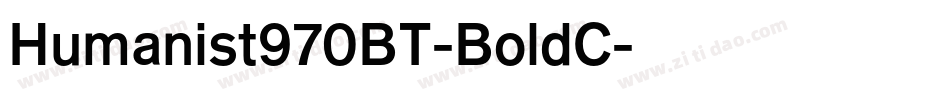 Humanist970BT-BoldC字体转换