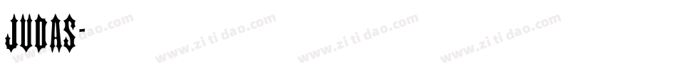 JUDAS字体转换