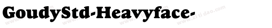 GoudyStd-Heavyface字体转换