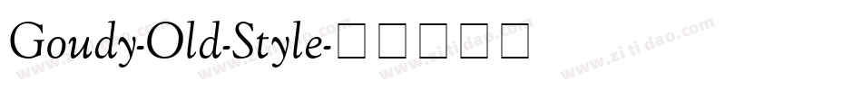 Goudy-Old-Style字体转换