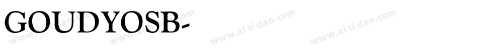 GOUDYOSB字体转换