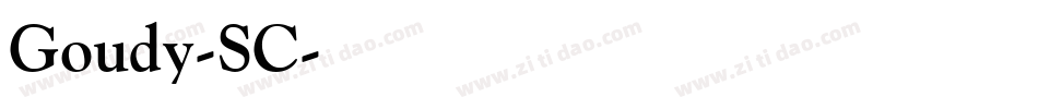 Goudy-SC字体转换
