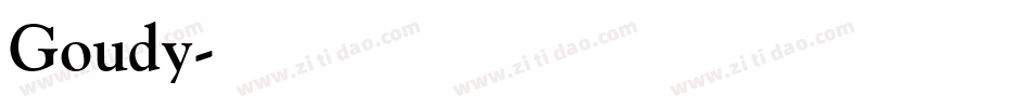 Goudy字体转换