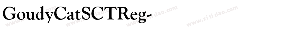 GoudyCatSCTReg字体转换