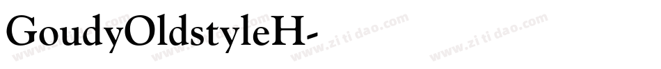 GoudyOldstyleH字体转换