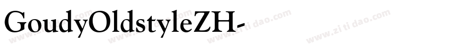 GoudyOldstyleZH字体转换