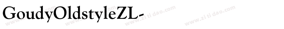 GoudyOldstyleZL字体转换