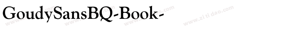 GoudySansBQ-Book字体转换