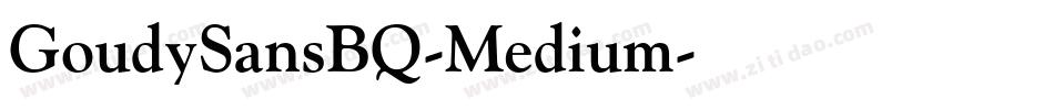 GoudySansBQ-Medium字体转换
