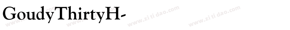 GoudyThirtyH字体转换