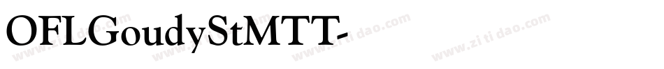 OFLGoudyStMTT字体转换