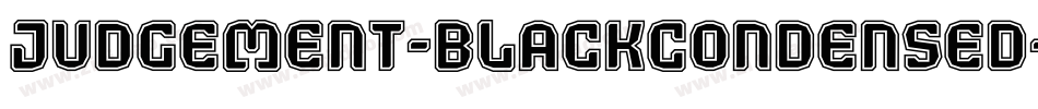 Judgement-BlackCondensed字体转换