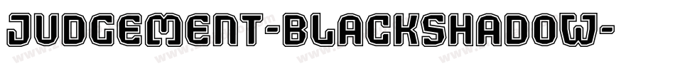 Judgement-BlackShadow字体转换