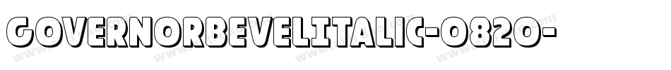 GovernorBevelItalic-o82o字体转换