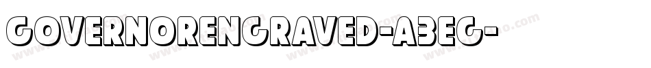 GovernorEngraved-a3eg字体转换