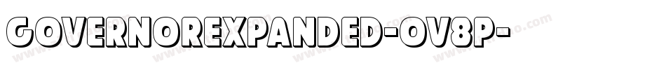 GovernorExpanded-Ov8p字体转换