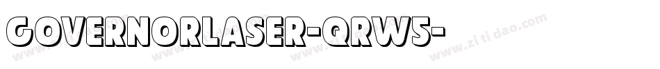 GovernorLaser-qrw5字体转换