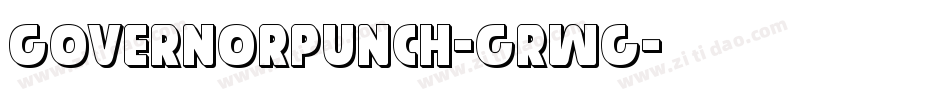 GovernorPunch-GRWg字体转换