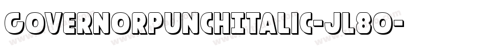 GovernorPunchItalic-jl80字体转换