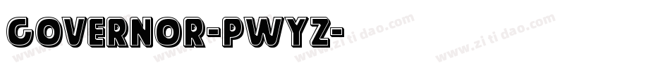 Governor-PwYZ字体转换