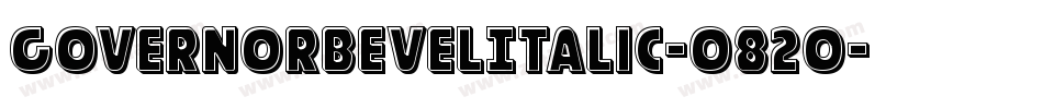 GovernorBevelItalic-o82o字体转换