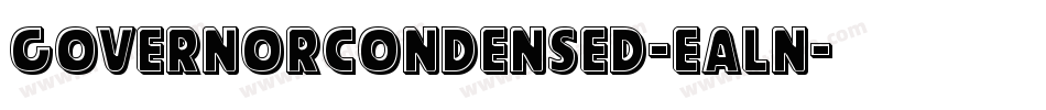 GovernorCondensed-eAln字体转换