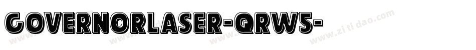 GovernorLaser-qrw5字体转换