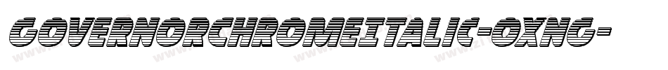 GovernorChromeItalic-0XnG字体转换