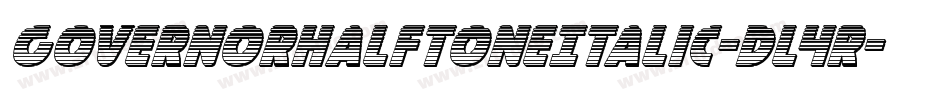 GovernorHalftoneItalic-Dl4R字体转换