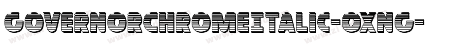 GovernorChromeItalic-0XnG字体转换