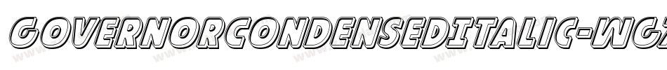 GovernorCondensedItalic-Wg7O字体转换