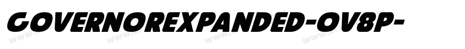 GovernorExpanded-Ov8p字体转换
