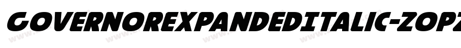 GovernorExpandedItalic-Z0Pz字体转换