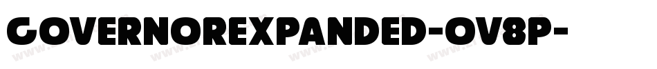 GovernorExpanded-Ov8p字体转换