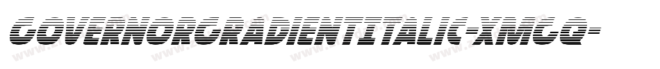 GovernorGradientItalic-xmgq字体转换