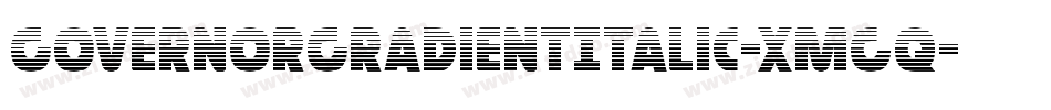 GovernorGradientItalic-xmgq字体转换