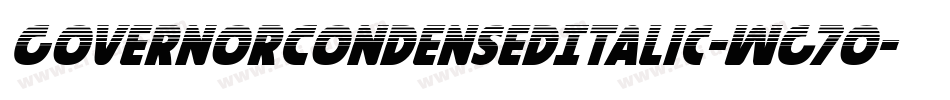 GovernorCondensedItalic-Wg7O字体转换