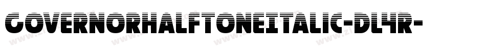 GovernorHalftoneItalic-Dl4R字体转换