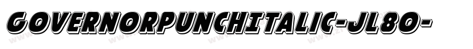 GovernorPunchItalic-jl80字体转换