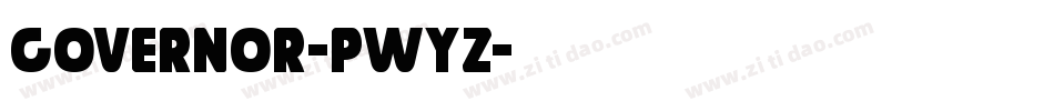Governor-PwYZ字体转换