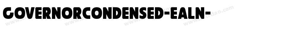 GovernorCondensed-eAln字体转换