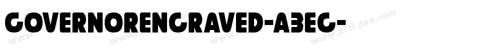 GovernorEngraved-a3eg字体转换