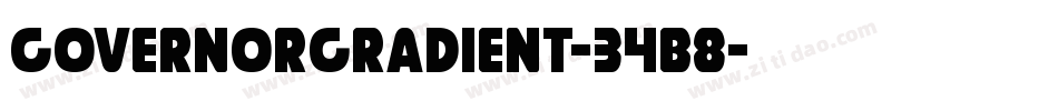 GovernorGradient-34B8字体转换