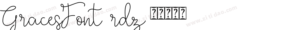 GracesFont-8rdz字体转换