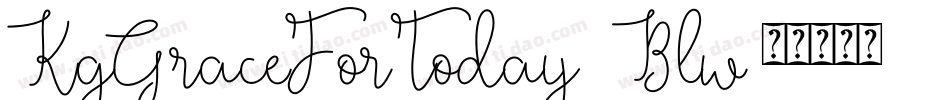 KgGraceForToday-2Blw字体转换