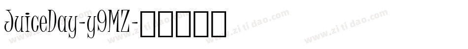 JuiceDay-y9MZ字体转换