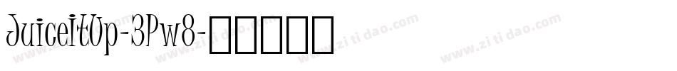 JuiceItUp-3Pw8字体转换