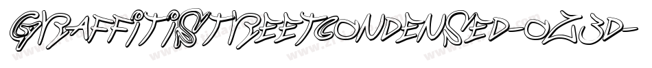 GraffitiStreetCondensed-oz3d字体转换